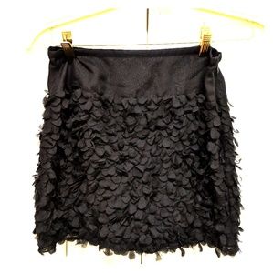 Catherine Malandrino! Black Mini Skirt with Petals